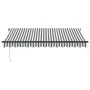 Manual retractable awning with anthracite and white LED 350x250 cm by , Awnings - Ref: Foro24-3216147, Price: 271,00 €, Disco...