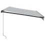 Manual retractable awning with anthracite and white LED 350x250 cm by , Awnings - Ref: Foro24-3216147, Price: 271,00 €, Disco...