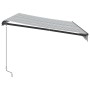 Manuelle ausfahrbare Markise mit LED in Anthrazit und Weiß 350x250 cm. von , Markisen - Ref: Foro24-3216147, Preis: 265,24 €,...