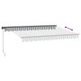 Manuelle ausfahrbare Markise mit LED in Anthrazit und Weiß 350x250 cm. von , Markisen - Ref: Foro24-3216147, Preis: 265,24 €,...