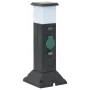 Outdoor column with 2 sockets and lamp 16x16x39.5 cm by , wall sockets - Ref: Foro24-4010099, Price: 39,35 €, Discount: %