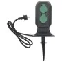 Enchufe de exterior con estaca 4 vías negro verde 15,5x11x24 cm de , Enchufes de pared - Ref: Foro24-4010101, Precio: 25,86 €...