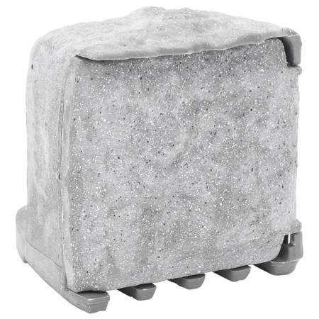 Outdoor plug with 4-way stake, gray stone appearance. by , wall sockets - Ref: Foro24-4010103, Price: 50,70 €, Discount: %