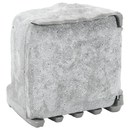 Outdoor plug with 4-way stake, gray stone appearance. by , wall sockets - Ref: Foro24-4010103, Price: 45,68 €, Discount: %