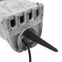 Outdoor plug with 4-way stake, gray stone appearance. by , wall sockets - Ref: Foro24-4010103, Price: 50,70 €, Discount: %