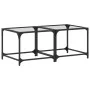 2 units of transparent glass and steel coffee tables 50x50x40 cm by , Coffee table - Ref: Foro24-845967, Price: 47,88 €, Disc...