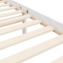 Doppelbettgestell mit weißem Massivholz-Kopfteil von vidaXL, Betten und Lattenroste - Ref: Foro24-3195302, Preis: 155,80 €, R...