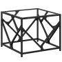 Stahl-Couchtisch mit transparenter Glasplatte 50x50x41 cm von , Couchtisch - Ref: Foro24-845992, Preis: 45,15 €, Rabatt: %