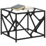 Stahl-Couchtisch mit transparenter Glasplatte 50x50x41 cm von , Couchtisch - Ref: Foro24-845992, Preis: 45,15 €, Rabatt: %