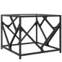 Stahl-Couchtisch mit transparenter Glasplatte 50x50x41 cm von , Couchtisch - Ref: Foro24-845992, Preis: 45,15 €, Rabatt: %
