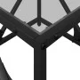 Stahl-Couchtisch mit transparenter Glasplatte 50x50x41 cm von , Couchtisch - Ref: Foro24-845992, Preis: 45,15 €, Rabatt: %