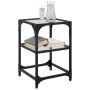 Coffee tables 2 units clear glass and steel 30x30x45 cm by , Coffee table - Ref: Foro24-845999, Price: 46,68 €, Discount: %