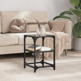 Steel coffee table with black glass surface 30x30x45 cm by , Coffee table - Ref: Foro24-846000, Price: 30,99 €, Discount: %