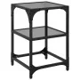 Stahl-Couchtisch mit schwarzer Glasoberfläche 30x30x45 cm von , Couchtisch - Ref: Foro24-846000, Preis: 31,38 €, Rabatt: %