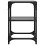 Steel coffee table with black glass surface 30x30x45 cm by , Coffee table - Ref: Foro24-846000, Price: 31,38 €, Discount: %