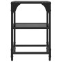 Steel coffee table with black glass surface 30x30x45 cm by , Coffee table - Ref: Foro24-846000, Price: 31,38 €, Discount: %