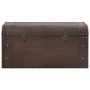 Chest with brown plywood latches 79.5x39.5x39.5 cm by , Storage trunks - Ref: Foro24-4010548, Price: 105,89 €, Discount: %