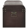 Chest with brown plywood latches 79.5x39.5x39.5 cm by , Storage trunks - Ref: Foro24-4010548, Price: 105,89 €, Discount: %