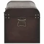Chest with brown plywood latches 79.5x39.5x39.5 cm by , Storage trunks - Ref: Foro24-4010548, Price: 104,02 €, Discount: %