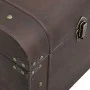 Chest with brown plywood latches 79.5x39.5x39.5 cm by , Storage trunks - Ref: Foro24-4010548, Price: 104,02 €, Discount: %