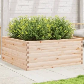 Solid pine wood planter 110x110x46 cm by , Pots and planters - Ref: Foro24-3282434, Price: 203,95 €, Discount: %