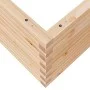 Solid pine wood planter 110x110x46 cm by , Pots and planters - Ref: Foro24-3282434, Price: 203,95 €, Discount: %