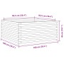 Massive Holzblumenkasten aus Kiefer 100x100x46 cm von , Töpfe und Pflanzgefäße - Ref: Foro24-3282429, Preis: 188,26 €, Rabatt: %