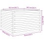 Massivholz-Pflanzkübel aus Douglasie 70x70x46 cm von , Töpfe und Pflanzgefäße - Ref: Foro24-3282417, Preis: 145,37 €, Rabatt: %