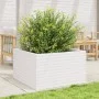 Massive weiße Kiefernholz-Pflanzschale 80x80x46 cm von , Töpfe und Pflanzgefäße - Ref: Foro24-3282420, Preis: 181,08 €, Rabat...