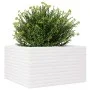 Massive weiße Kiefernholz-Pflanzschale 80x80x46 cm von , Töpfe und Pflanzgefäße - Ref: Foro24-3282420, Preis: 181,08 €, Rabat...