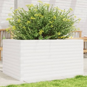 Jardinera de madera maciza de pino blanco 90x60x46 cm de , Maceteros y jardineras - Ref: Foro24-3282455, Precio: 176,61 €, De...