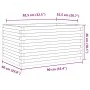 Solid Douglas fir wood planter 90x60x46 cm by , Pots and planters - Ref: Foro24-3282457, Price: 154,32 €, Discount: %