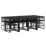 13-piece black synthetic rattan garden dining set by , Garden sets - Ref: Foro24-3295045, Price: 674,20 €, Discount: %