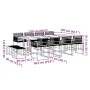 13-piece black synthetic rattan garden dining set by , Garden sets - Ref: Foro24-3295045, Price: 674,20 €, Discount: %