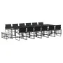 Garden furniture set 17 pieces with black synthetic rattan cushions by , Garden sets - Ref: Foro24-3295072, Price: 918,73 €, ...
