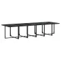 Garden furniture set 17 pieces with black synthetic rattan cushions by , Garden sets - Ref: Foro24-3295072, Price: 918,73 €, ...