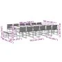 Gartenmöbel-Set, 17-teilig, mit schwarzen Polstern aus synthetischem Rattan. von , Gartensets - Ref: Foro24-3295072, Preis: 9...