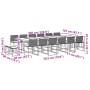 Set de muebles jardín 17 pzas con cojines ratán sintético negro de , Conjuntos de jardín - Ref: Foro24-3295072, Precio: 927,6...