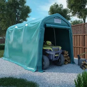 Green PVC storage garage tent 2.4x3.6 m by vidaXL, Tents and gazebos - Ref: Foro24-3056432, Price: 557,68 €, Discount: %