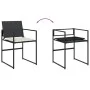Set de comedor jardín 11 pzas con cojines ratán sintético negro de , Conjuntos de jardín - Ref: Foro24-3295064, Precio: 564,9...