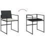 Gartenmöbel-Set, 5-teilig, mit schwarzen Polstern aus synthetischem Rattan von , Gartensets - Ref: Foro24-3295058, Preis: 272...