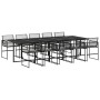 Set de comedor jardín 11 pzas con cojines ratán sintético negro de , Conjuntos de jardín - Ref: Foro24-3295011, Precio: 757,61 €