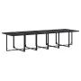 Set de comedor de jardín 17 pzas ratán sintético negro de , Conjuntos de jardín - Ref: Foro24-3295047, Precio: 931,26 €, Desc...