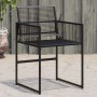 Gartenstühle 4 Stück Kunststoff-Rattan Schwarz von , Gartenstühle - Ref: Foro24-4008578, Preis: 175,20 €, Rabatt: %