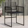 Sillas de jardín 4 unidades ratán sintético negro de , Sillas de jardín - Ref: Foro24-4008578, Precio: 128,09 €, Descuento: %