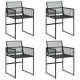 Gartenstühle 4 Stück Kunststoff-Rattan Schwarz von , Gartenstühle - Ref: Foro24-4008578, Preis: 175,20 €, Rabatt: %