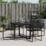 Sillas de jardín 4 unidades ratán sintético negro de , Sillas de jardín - Ref: Foro24-4008578, Precio: 128,09 €, Descuento: %