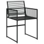 Gartenstühle 4 Stück Kunststoff-Rattan Schwarz von , Gartenstühle - Ref: Foro24-4008578, Preis: 175,20 €, Rabatt: %