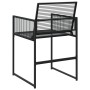 Gartenstühle 4 Stück Kunststoff-Rattan Schwarz von , Gartenstühle - Ref: Foro24-4008578, Preis: 175,20 €, Rabatt: %