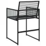 Sillas de jardín 4 unidades ratán sintético negro de , Sillas de jardín - Ref: Foro24-4008578, Precio: 128,09 €, Descuento: %